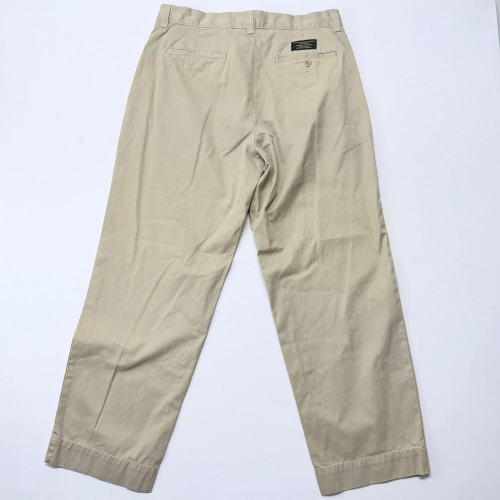 Banana Republic Emerson Chino Pants Mens 34x30 Khaki Tan Straight Leg Cotton